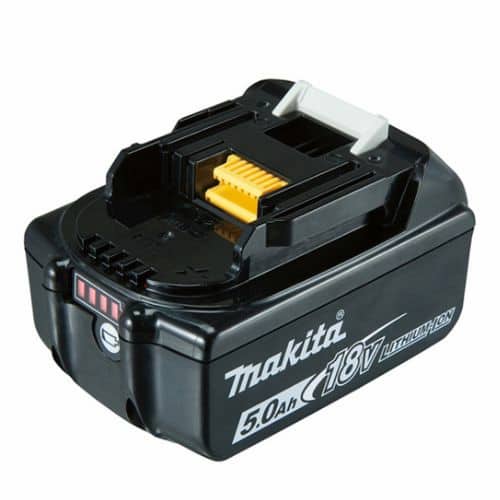 סוללה מבית מקיטה 5 אמפר 18v ליתיום - דגם BL1850B במחיר ללא תחרות, מגיעה עם מד נורות LED לחיווי מצב טעינת הסוללת מובנה מתאים לכל מוצרי סדרת LTX.
