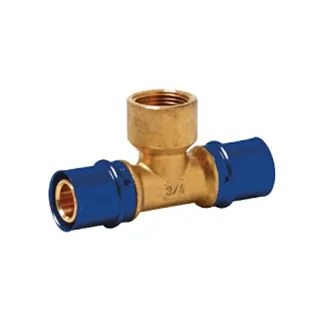 הסתעפות T עם הברגה פנימית מולטיגול לחיצה 25X3/4X25